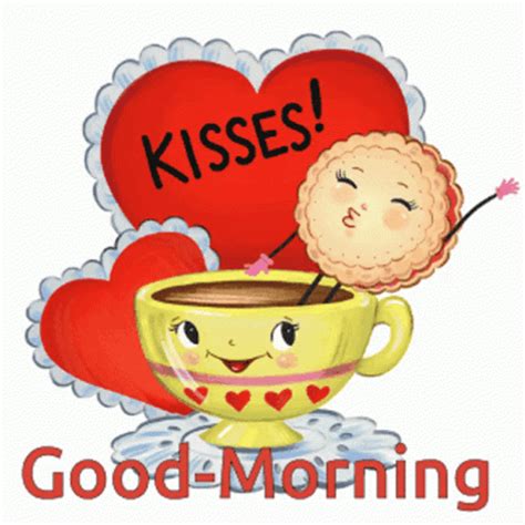 Animated Good Morning Love Kisses  Clip Art Library