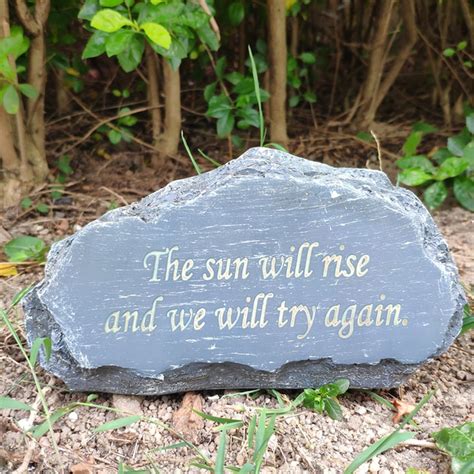 Personalized Garden Stones Engraved with Any | Etsy