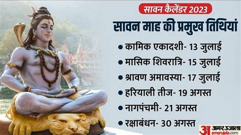 Sawan 2023आज से शिव आस्था और भक्ति का पवित्र श्रावण मास शुरू 8 सोमवार के साथ 2 माह चलेगा सावन