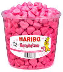 Haribo Herzbeben żelki pianki serduszka 330 szt 1200g Dr Chemix