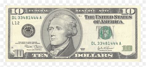 Dollar Bill Alexander Hamilton On The 10 Dollar Bill, Person, Human ...