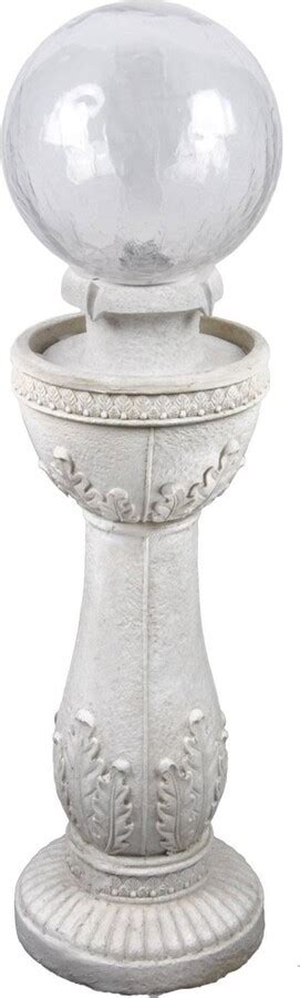 Bernini 36 Outdoor Fountain With Glass Globe Antique White Shopstyle