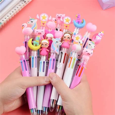 Bol Grafo Retr Ctil Multicolor De Unicornio De Dibujos Animados Kawaii