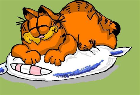 sleepy garfield by superpuppy3 on deviantART