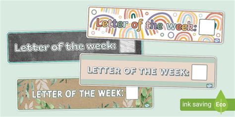 Letter Of The Week Banners Teacher Made Twinkl