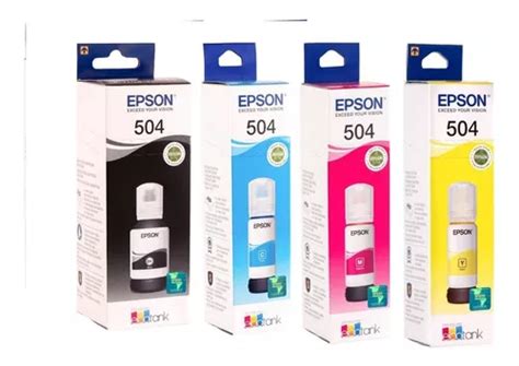 Combo Tinta Epson Original 504 L4150 L4160 L 4260 Original