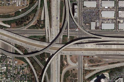 1920x1080 Nature Landscape Aerial View Crossroads Road Highway Freeway