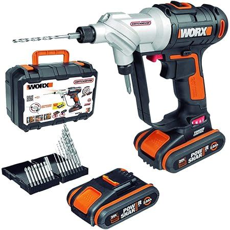 WORX Perceuse Visseuse à Percussion sans Fil 18V 20V MAX WX371 13mm