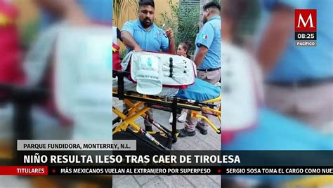 Ni O Resulta Ileso Tras Caer De Tirolesa En El Parque Fundidora