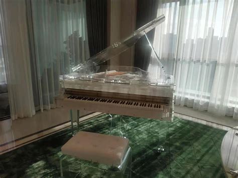 Custom Superior Glass Decorative Clear 152cm Acrylic Baby Grand Piano