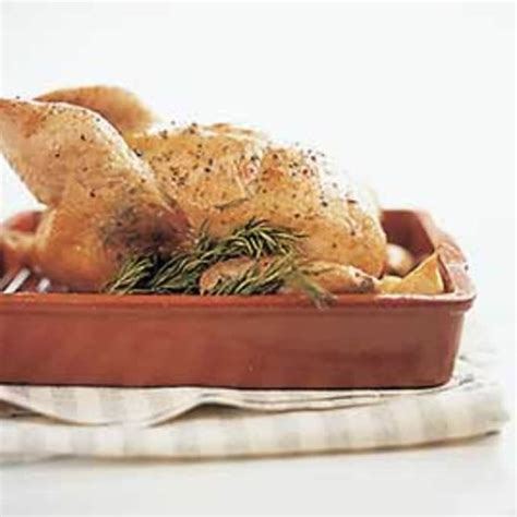 Garlic Rosemary Roast Chicken With Jus Cook S Illustrated Recipe