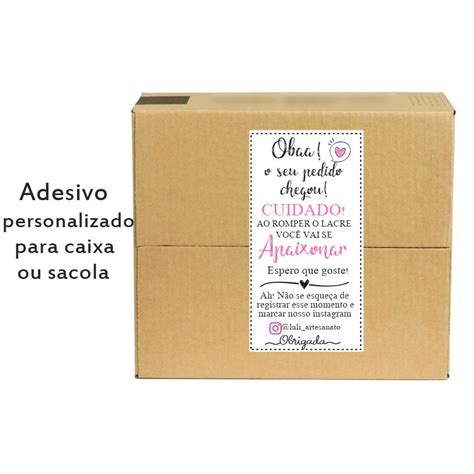 Adesivo Para Caixa De Envios Unidades Adesivo Personalizado Lacre