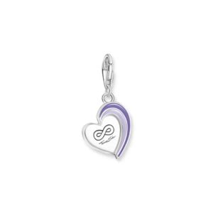 Thomas Sabo Best Friends mit violetter Kaltemaille Charm Anhänger