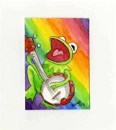 Kermit the Frog Muppets Original Sketch Card - Etsy