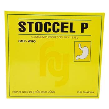 Stoccel P Nhôm Phosphat 12 38g DHG Hộp 24 gói Kho thuốc sỉ