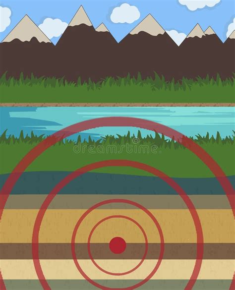 Earthquake Vector Illustration Nature Stock Vector Illustration Of