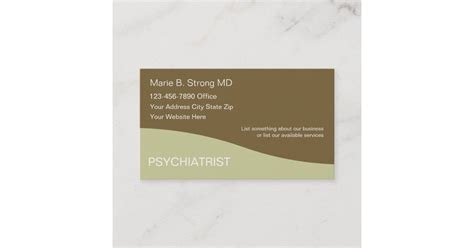 Psychiatrist Business Cards | Zazzle