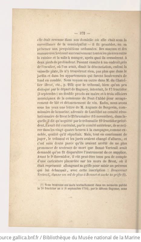 Histoire De La Ville Et Du Port De Brest Pendant La Terreur Avec Un