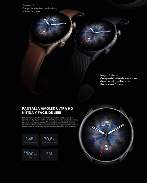 Tienda En L Nea Amazfit Espa A Gtr Pro Smartwatch