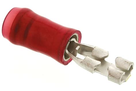 TE Connectivity PIDG FASTON 250 Red Insulated Female Spade Connector