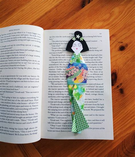 Origami Japanese Doll Bookmark Bookmark For Women Geisha Etsy