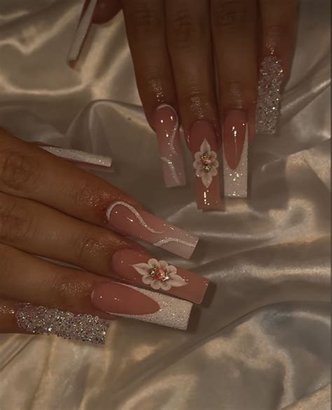 Pin By Liz On Nails Nails Design With Rhinestones Quinceanera Nails