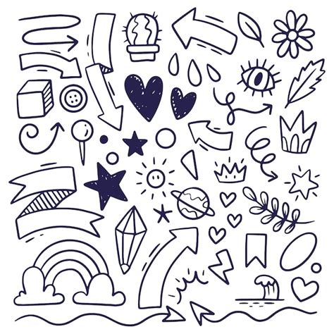 Premium Vector Hand Drawn Scribble Element