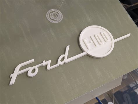 1955 Ford F100 Hood Emblem 3d Printed Etsy