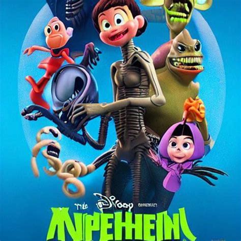 The Xenomorph Disney Pixar movie poster : r/weirddalle