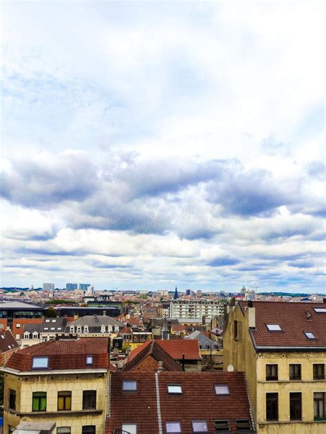 Skyline of Brussels, Belgium Stock Image - Image of vertical ...