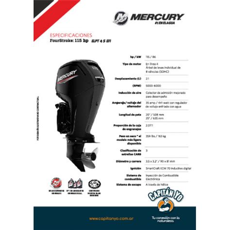 Motor Mercury Hp Elpt Efi Tiempos