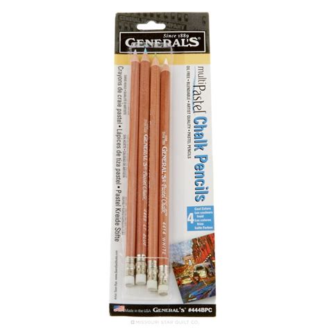 Pastel Chalk Pencils 4ct Of Cool Pastel Colors General Pencil