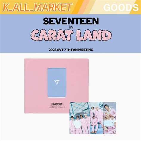 Seventeen In Carat Land Svt Th Fan Meeting Trading Card Binder