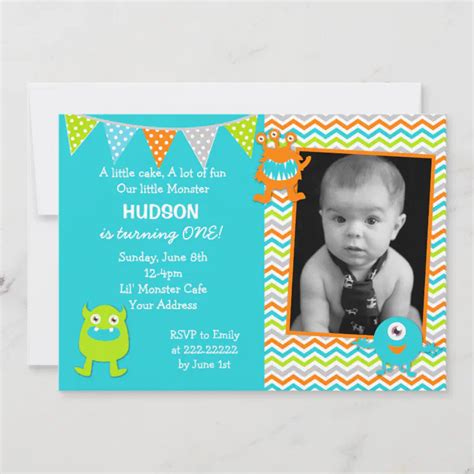 Monster Birthday Invitations | Zazzle