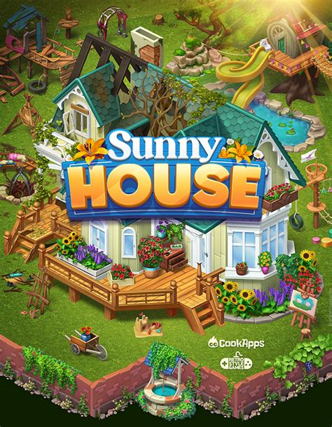 Isometric Game Design For Sunny House Merge Mansion On Behance