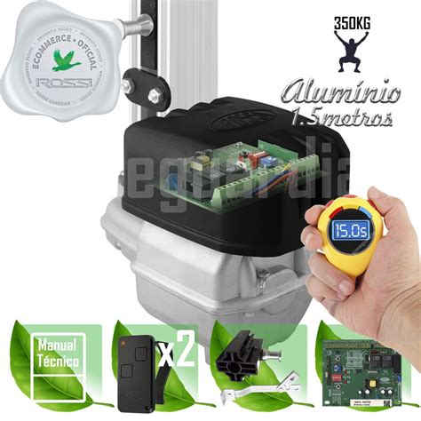 Kit Motor Portão Rossi Basculante bv nano Residencial 1 4 2