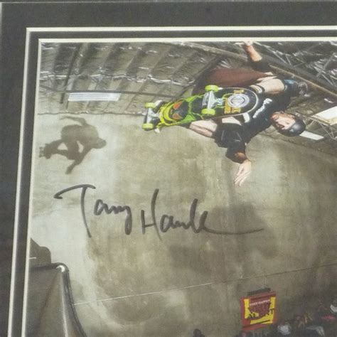 Tony Hawk Autographed Skateboarding (Backside Ollie Post Femur Fractur ...