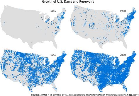 Growth of U.S. Dams and Reservoirs: Humans are increasingly exerting ...