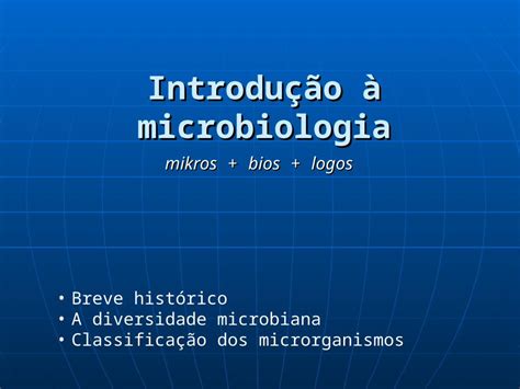 Ppt Introdu O Microbiologia Mikros Bios Logos Breve Hist Rico