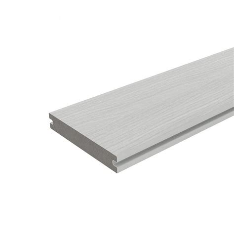 NewTechWood 1 In X 6 In X 8 Ft Icelandic Smoke White Solid With