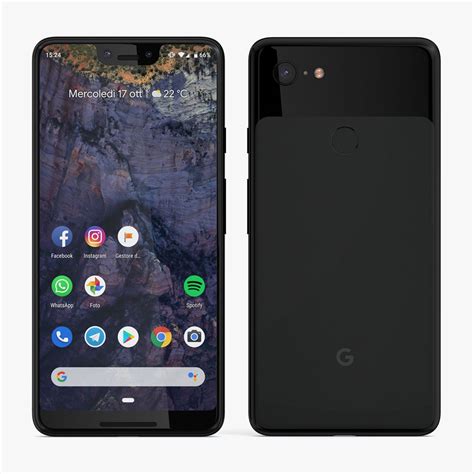 Google Pixel Xl Black D Model Max Ds C D Fbx Ma Obj