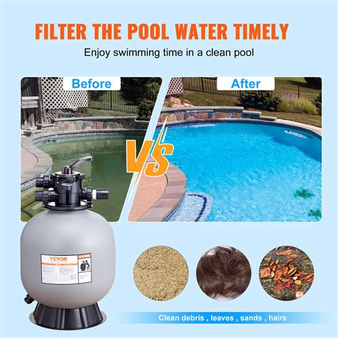 Vevor Sand Filter Above Inground Swimming Pool Sand Filter With