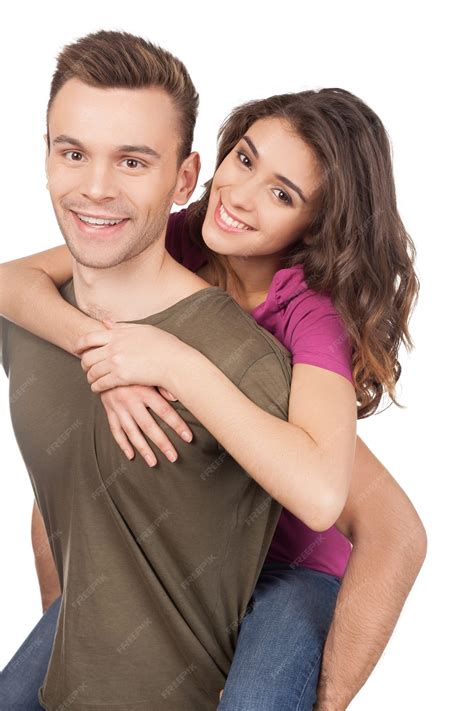 Premium Photo Beautiful Loving Couple Cheerful Young Loving Couple