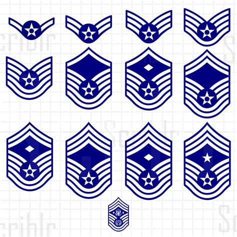 US Air Force Enlisted Rank Insignia (Updated)