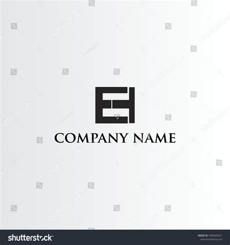 Simple Elegant Et Letter Logo Design Stock Vector Royalty Free