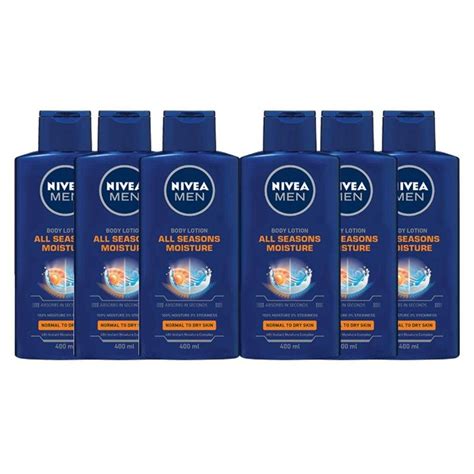 Nivea Men All Seasons Body Lotion 400ml Pack Of 6 Shop Today Get