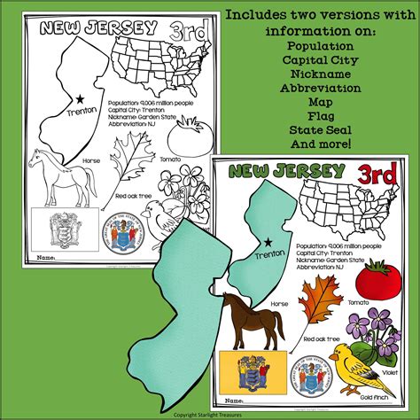 New Jersey Fact Sheet - A State Study – Starlight Treasures LLC