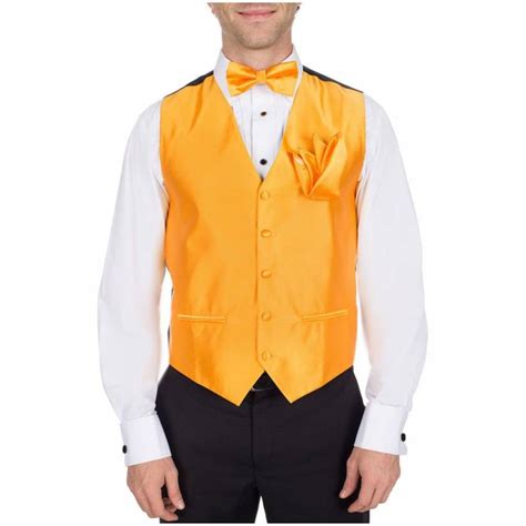 Solid Vest Bow Tie Hanky