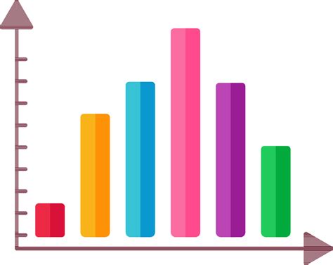 Vector Illustration Of Colorful Bar Graph With Six Step 24375104 Vector Art At Vecteezy