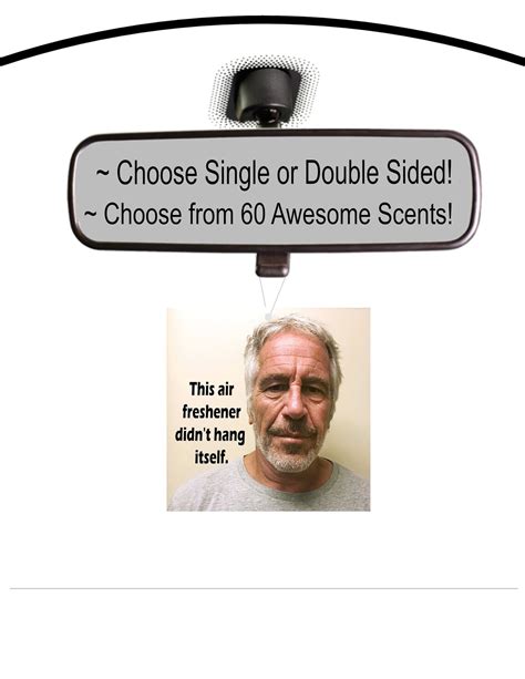 Jeffrey Epstein Air Freshener Hd Photos 1 Or 2 Sided Etsy